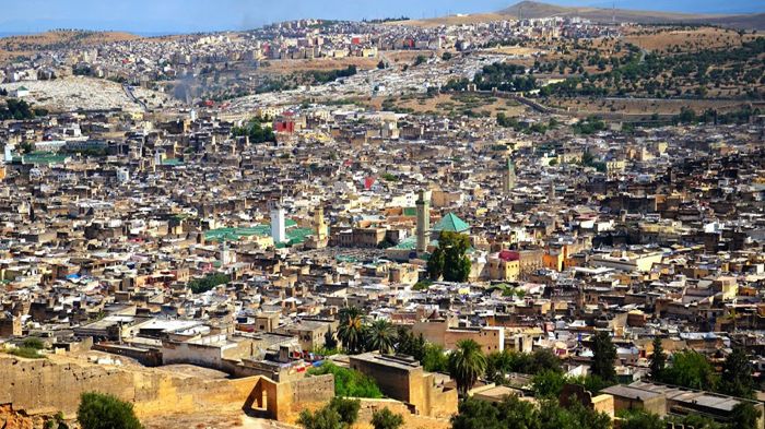 Blick über die Medina von Fès