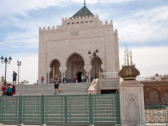 Das Mausoleum Mohammed V. in Rabat