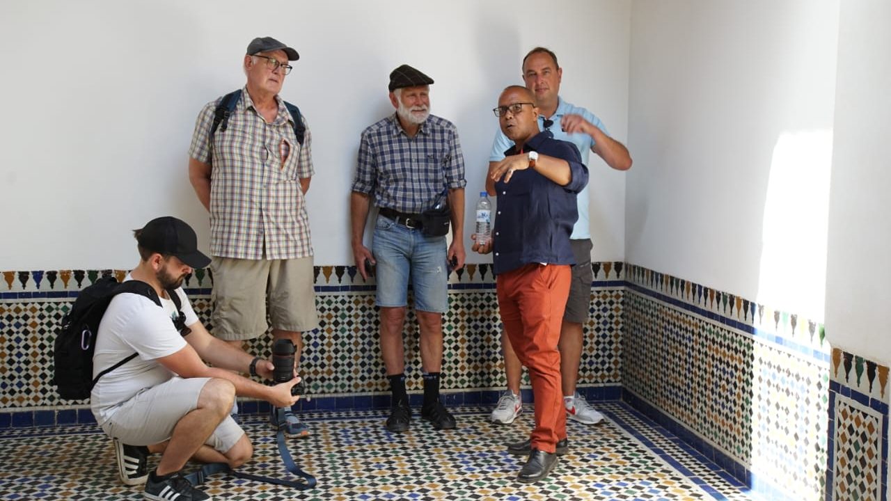 Im Bahia-Palast, mit einer Gruppe aus Deutschland
